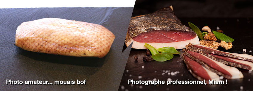 comparaison entre photo amateur et pro