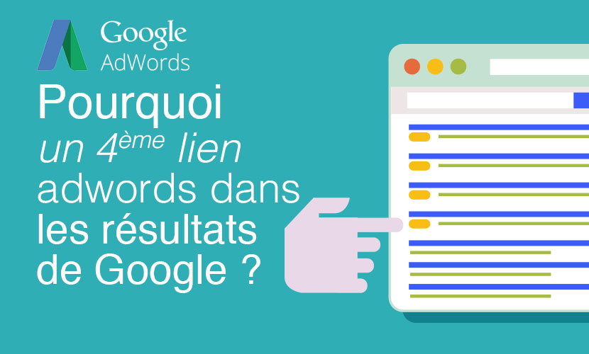 Pourquoi un 4ème lien Adwords dans les résultats Google ?