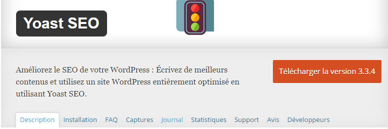 Yoast SEO est une extension rajoutant des options pour gérer son SEO se façon plus simple et gratuitement.