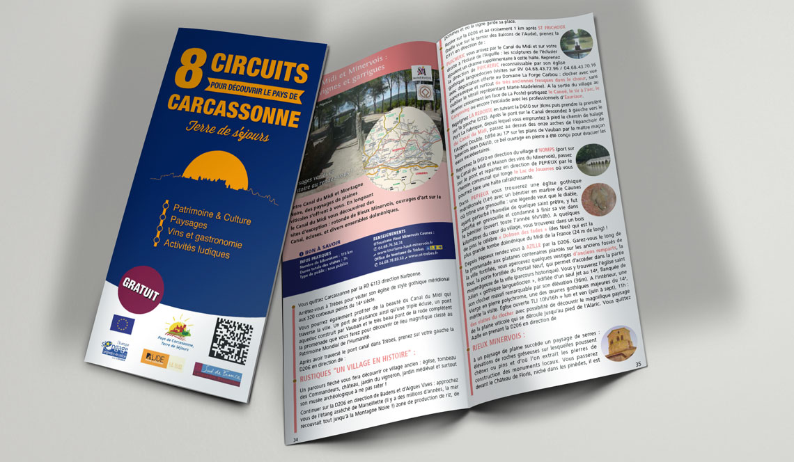 Guide des 8 circuits en Pays de Carcassonne