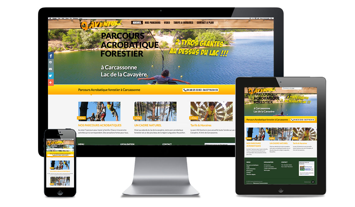 site o2 aventure