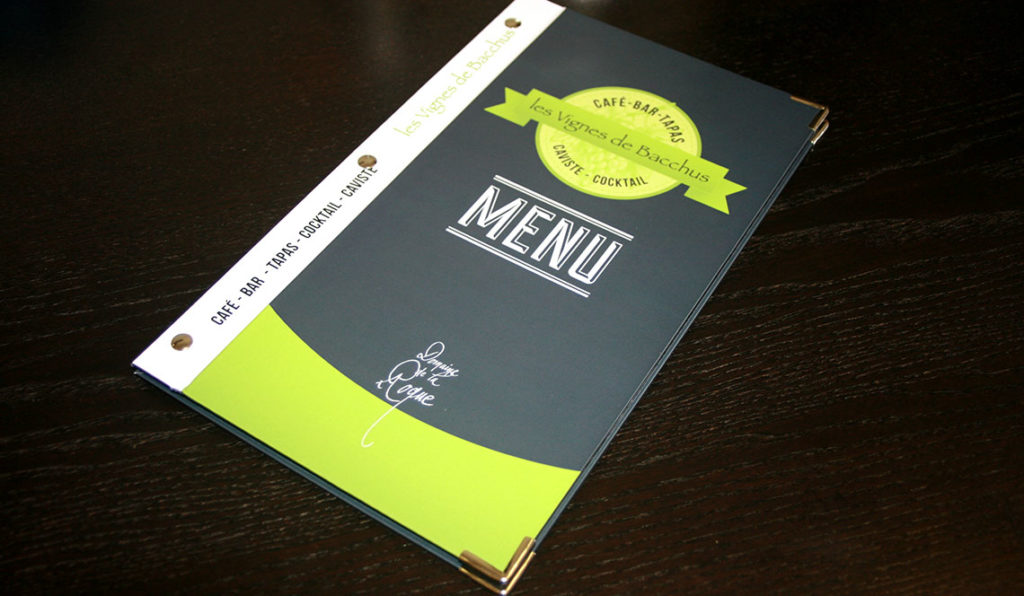 menu pour bar tapas